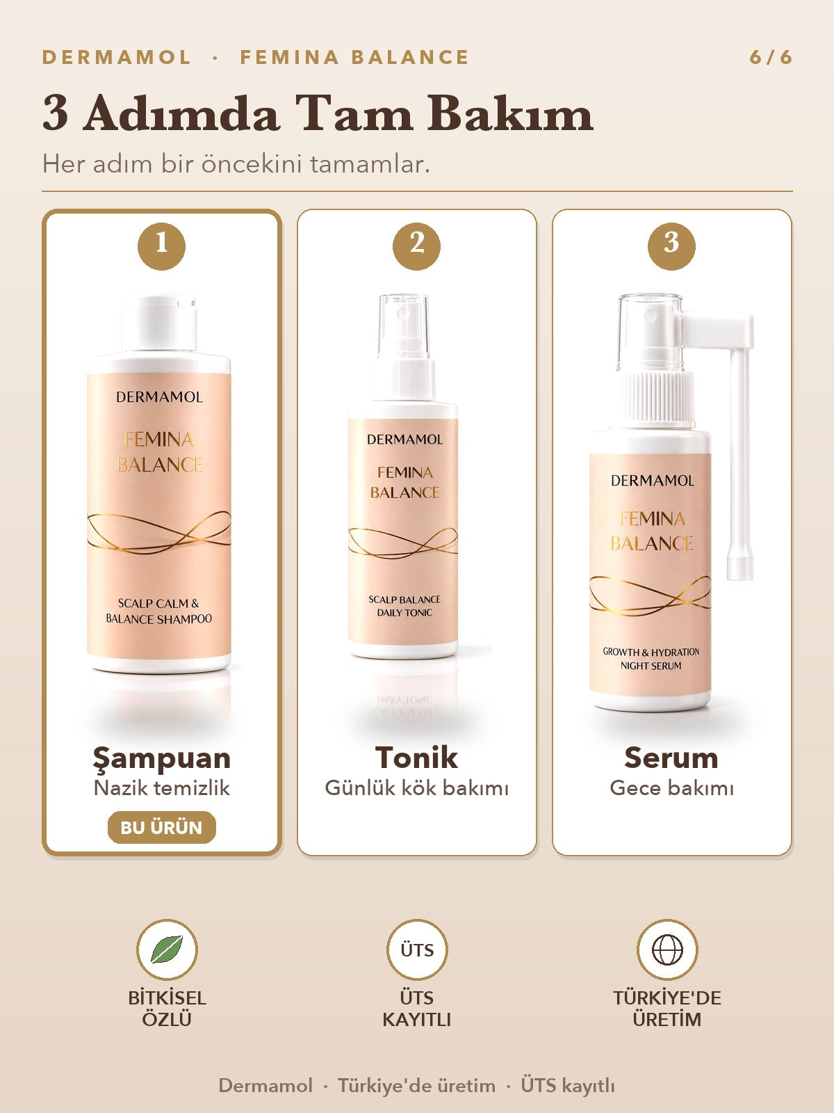 Femina Balance Şampuan 300 ml 3'li Paket (3 Aylık)