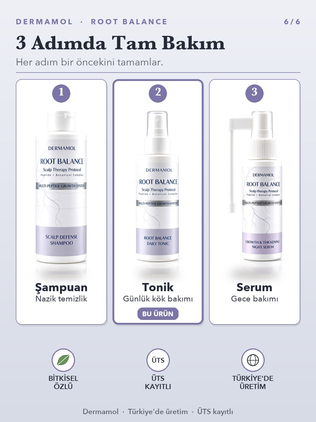 Root Balance Saç Toniği 150 ml 3'li Paket (3 Aylık)