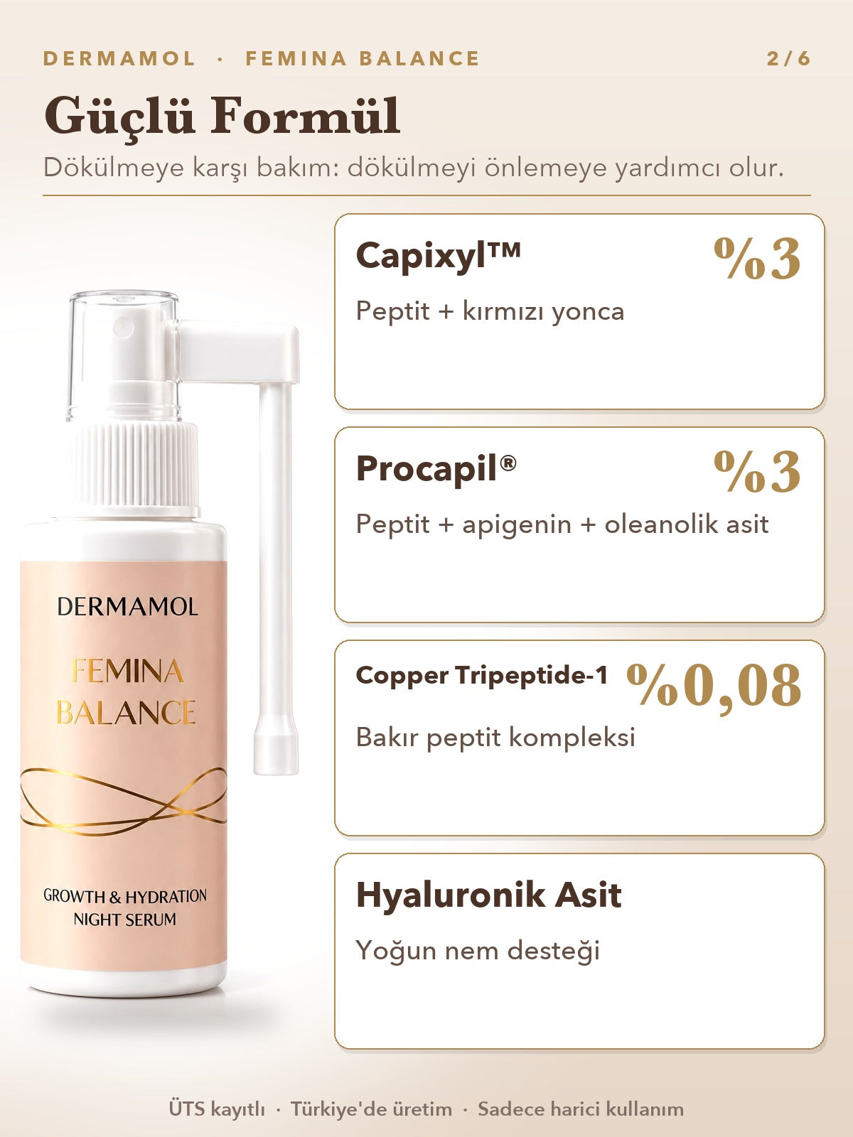 Femina Balance Gece Serumu 50 ml 2'li Paket (2 Aylık)