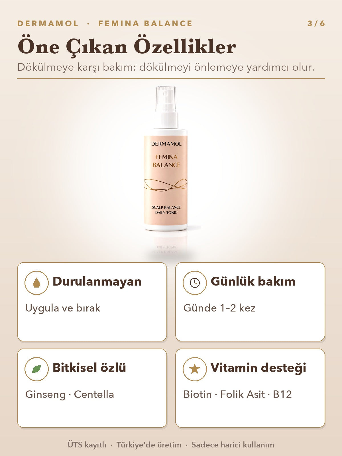 Femina Balance Saç Toniği 150 ml 2'li Paket (2 Aylık)