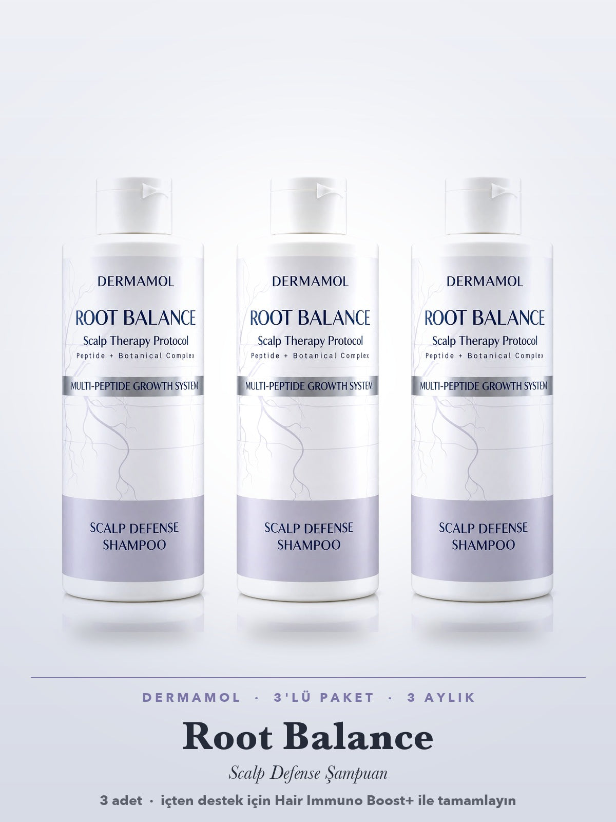 Root Balance Şampuan 300 ml 3'li Paket (3 Aylık)