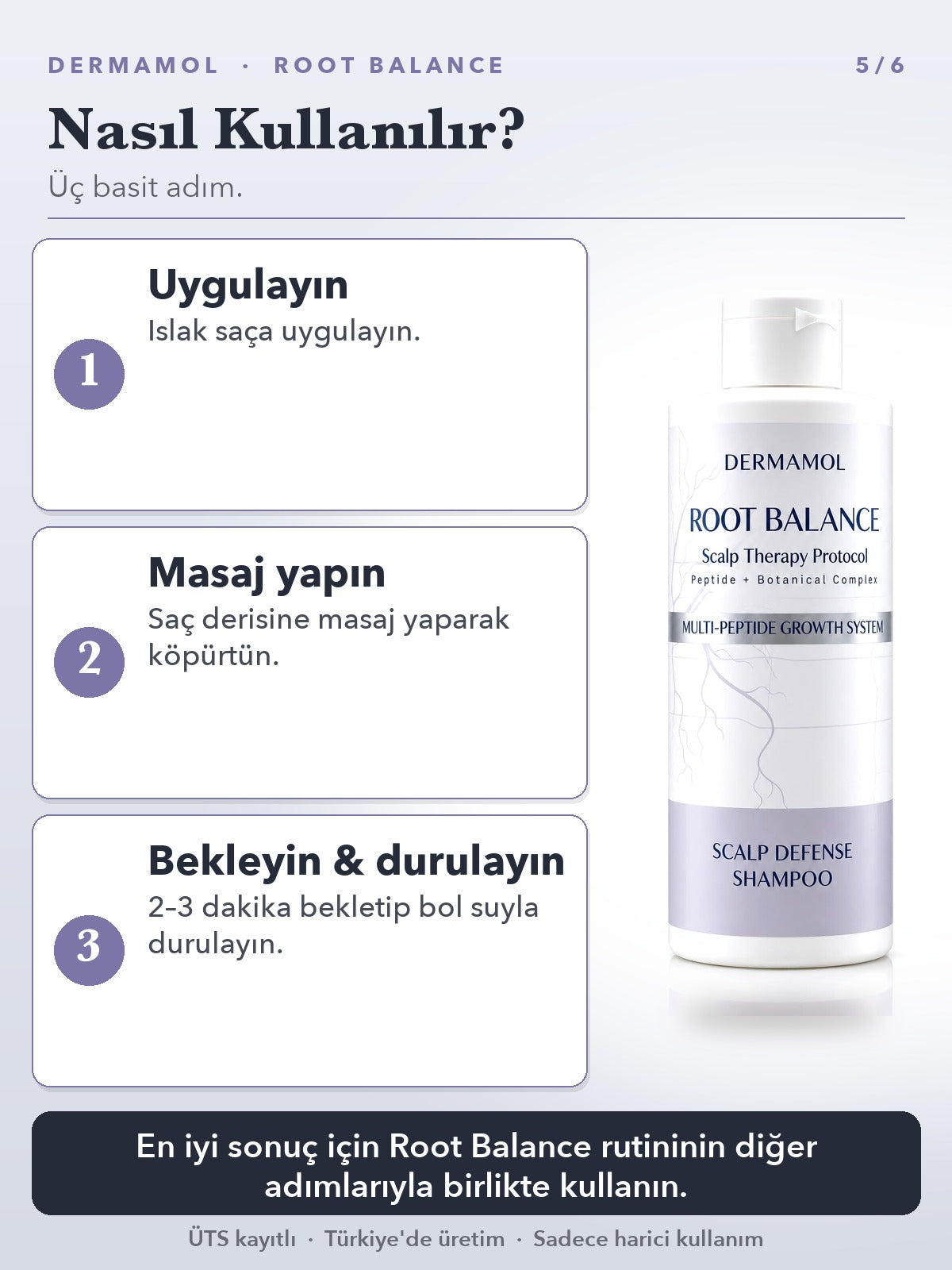 Root Balance Şampuan 300 ml 3'li Paket (3 Aylık)