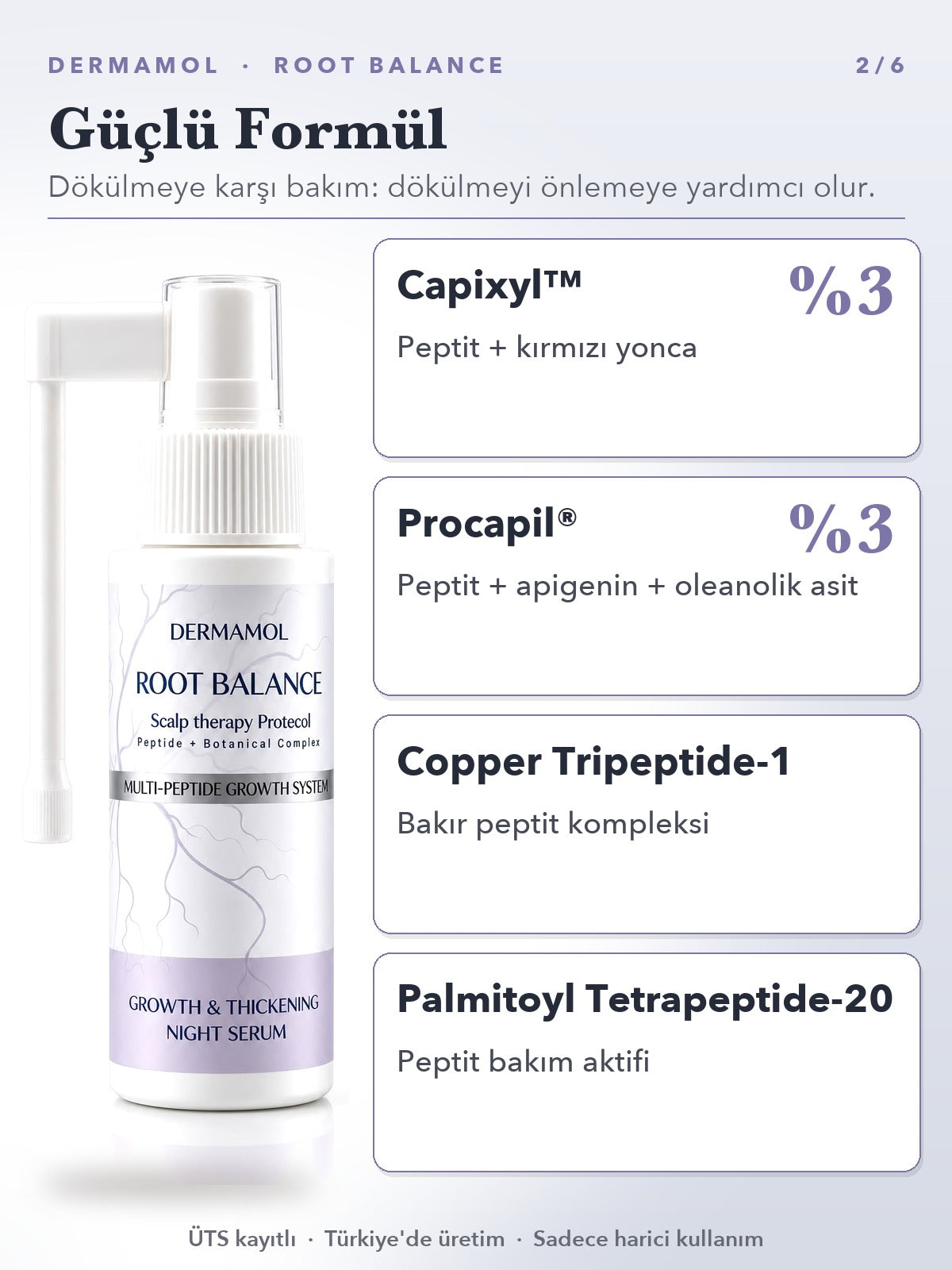 Root Balance Gece Serumu 50 ml 3'li Paket (3 Aylık)