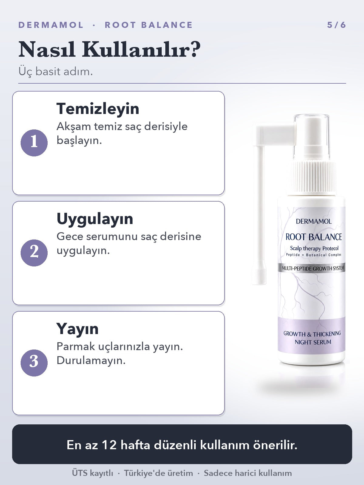 Root Balance Gece Serumu 50 ml 3'li Paket (3 Aylık)