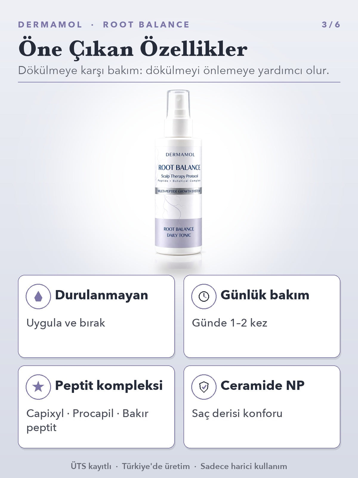 Root Balance Saç Toniği 150 ml 3'li Paket (3 Aylık)