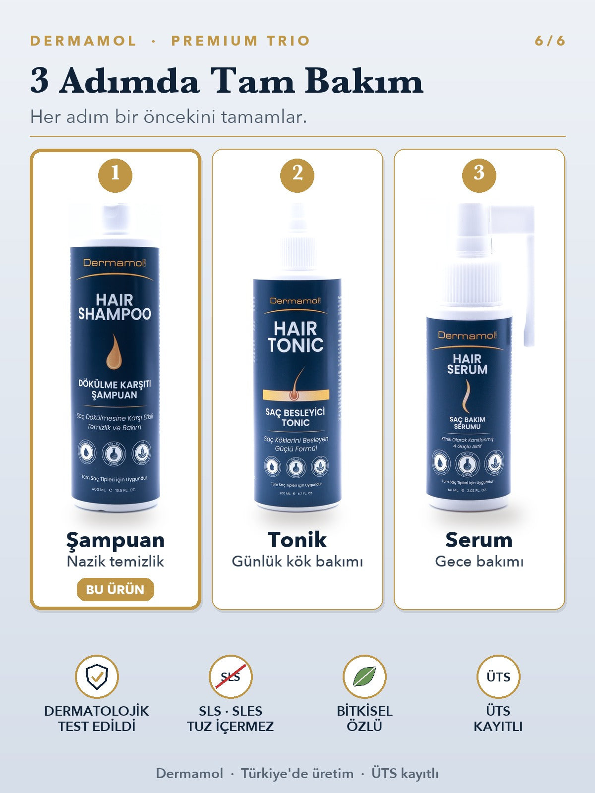 Hair Shampoo Dökülme Karşıtı Şampuan 400 ml 2'li Paket (2 Aylık)