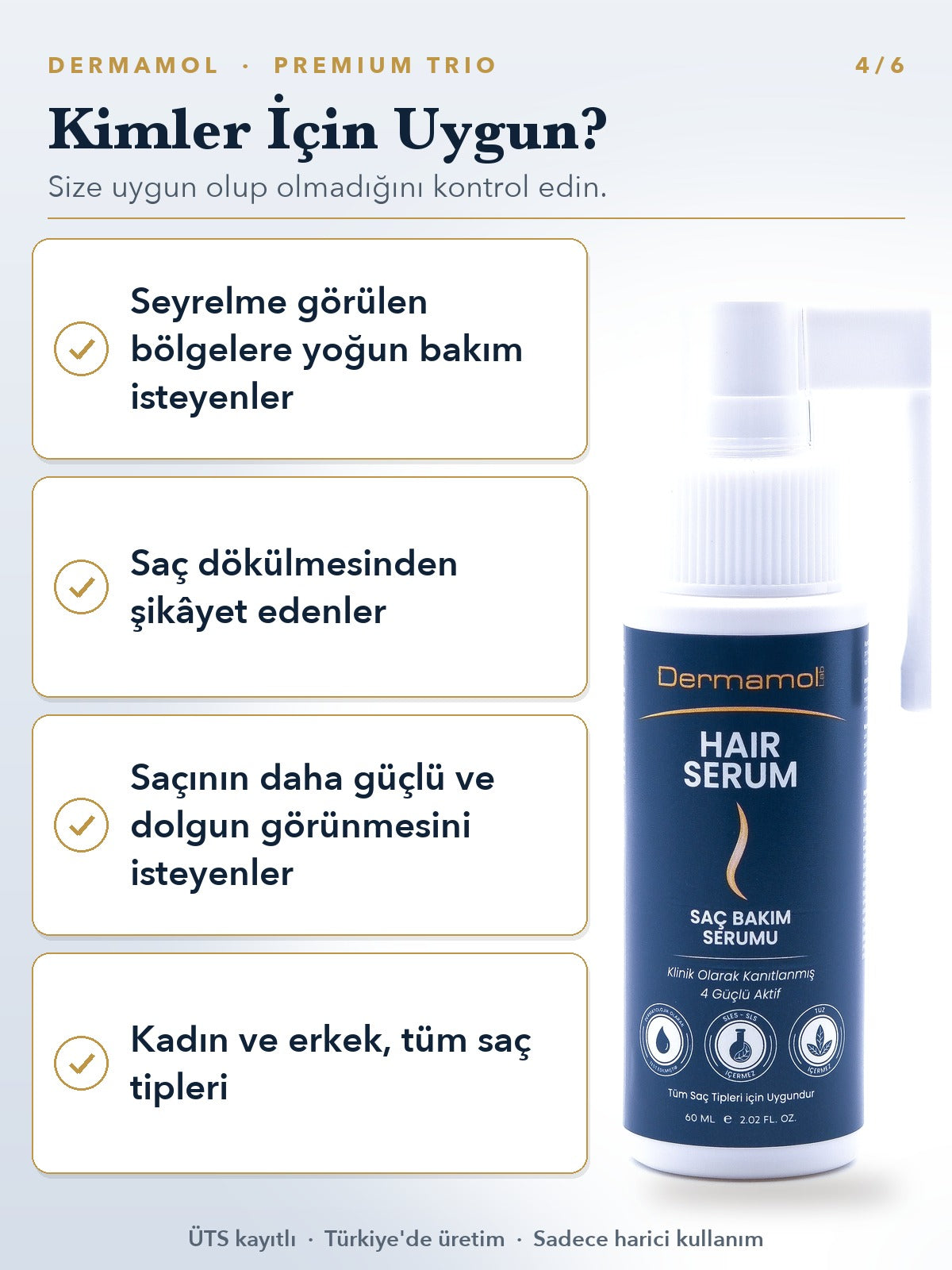 Hair Serum Saç Bakım Serumu 60 ml 2'li Paket (2 Aylık)
