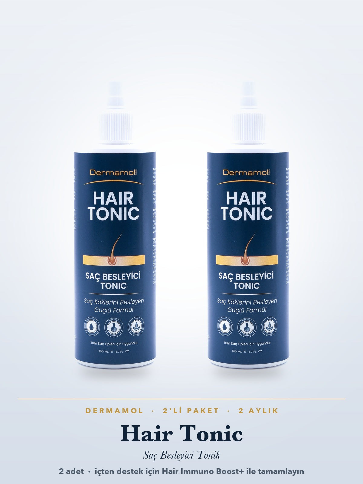 Hair Tonic Saç Besleyici Tonik 200 ml 2'li Paket (2 Aylık)