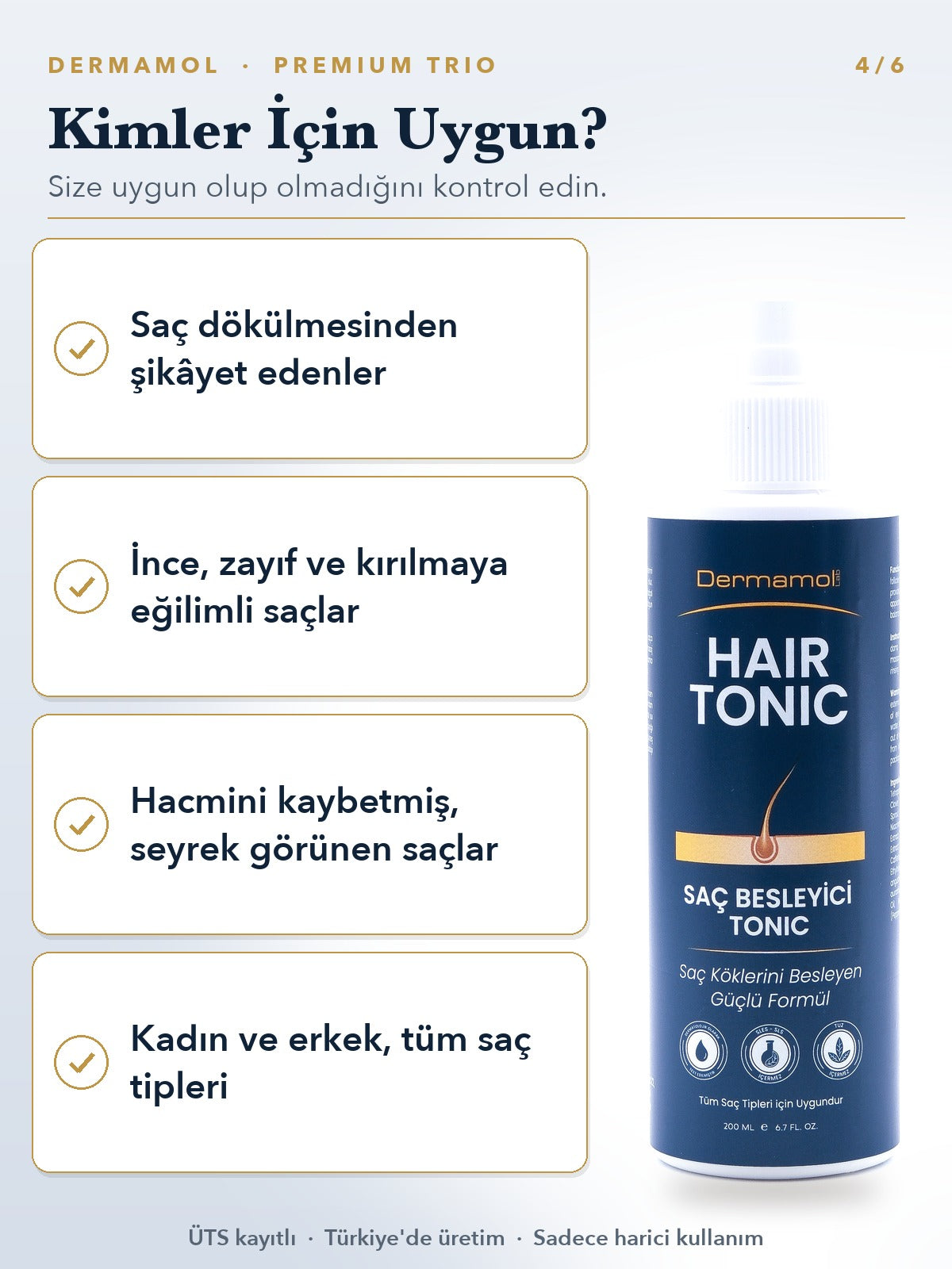Hair Tonic Saç Besleyici Tonik 200 ml 2'li Paket (2 Aylık)