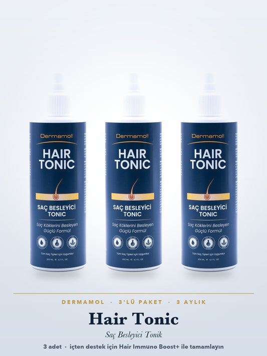 Hair Tonic Saç Besleyici Tonik 200 ml 3'li Paket (3 Aylık)